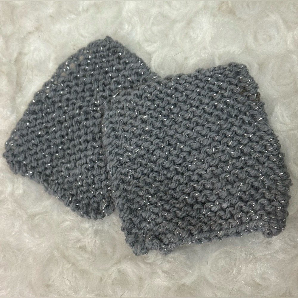 Gray Knitted coffee coaster set